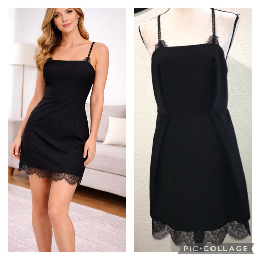 Nwot Topshop Black Cocktail Dress